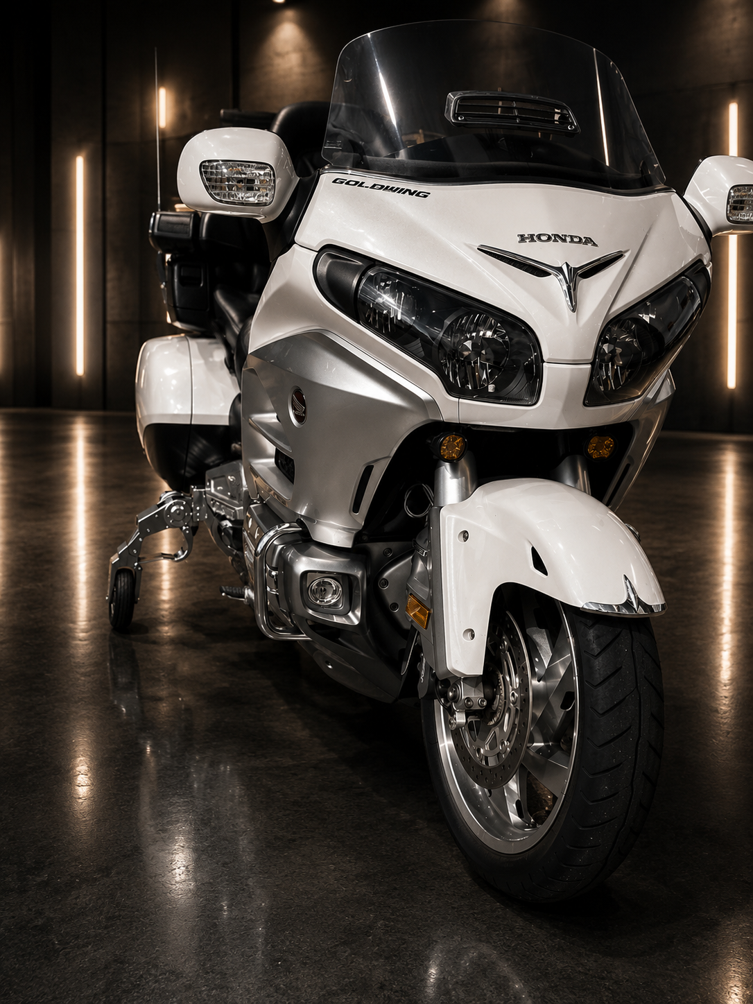 Sistema Landing XNF instalado em motocicleta